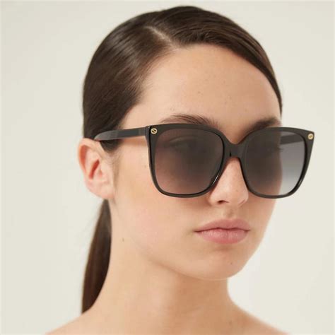 gucci gg0022s square-frame sunglasses|gucci sunglasses gg0022s 003 57.